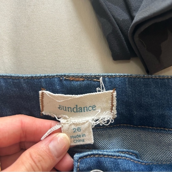 Sundance Peyton Jeans Women's Size 26 Front Seams Ankle Crop Kick Flare Denim - Picture 6 of 8